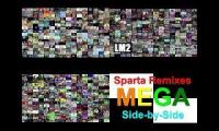 Sparta Remixes Mega Side-By-Side Quadparison