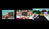 South Park Russian intros comparison (Damien vs Cartman Gets an Anal Probe vs Chickenlover)