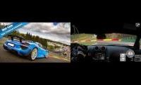 ACR vs 918 as Spa Francorchamps side by side