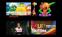 Fruit Ninja vs Skittles vs Sneak King vs McDonald's Treasure Land Adventure vs M&M’s Break’ em