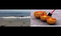 Tibetan Bowls and Ocean