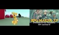 Thumbnail of applejack farts on applebloom