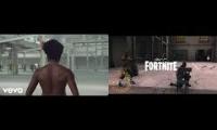This is Fortnite / This is America Side By Side