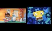Doc McStuffins Intro With Spongebob Intro Reversed Slow Theme Song Mix