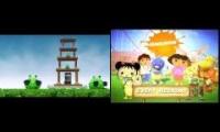 Angry Birds Samsung Galaxy Ace vs Nickelodeon / Nick Jr. Promo - This Playdate Has It All