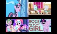 My Little Pony Rock My Emotion YTPMV Quadparison