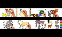 how to draw wild animals for children