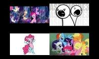 My Little Pony the movie vs asdfmovie3 vs pinkie box vs My Little Pony theme song