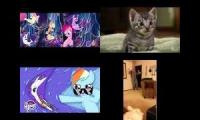 My Little Pony the movie vs too cute vs saved by my Friends vs dog barking on dancing man