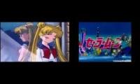 Sailor Moon OP English and Japanese Mashup