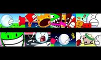 Every episode of the whole BFDI series played at once Part 1