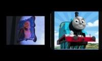 Thomas the tank engine mixed with  bluster