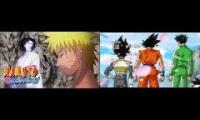Naruto Opening 4 over DBS Ending 3