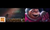 Gru steals the moon, effects on life.