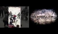 wew lad hockey players are going crazy