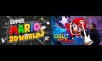 Super Mario Galaxy Gusty Garden Galaxy (SM3DW+Epic Game Music)mashup