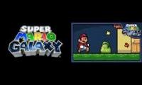 Super Mario Galaxy Good Egg Galaxy 8 bit MASHUP