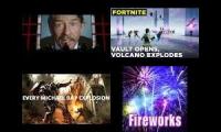 Annoying Goose All Explosion Scenes And Fireworks Sounds