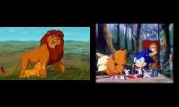 The Lion king sonic and sally