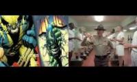 Full metal Jacket Donught Scene With Hulk Vs Music