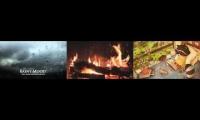 Rainy Mood + Lofi + Fireplace!