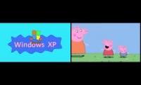 Windows XP Peppa pig VS Original Peppa pig