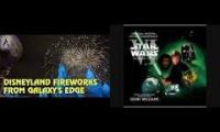 Star Wars Land Fireworks