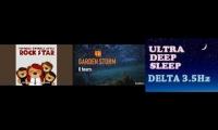 Decode Lullaby + Rain Storm + Binaural Beats