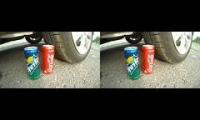 Car vs Coca-Cola, Sprite and Cacke SLOW MOTION Amazing Experiment Reverse