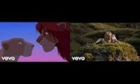Lion King Can You Feel The Love Tonight Comparsion