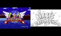 Sonic / Kirby - Green Hill Zone / Green Greens
