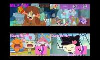Tamagotchi vs My Little Pony Sparta Remix Quadparison