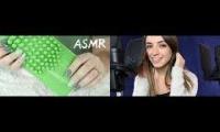 Slow tapping and scratching layered with soft whispering ASMR