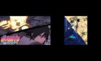 Naruto and Sasuke vs Momoshika with Kakero the Bluff  JS