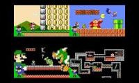 Every mario clips played at once level up