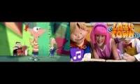 Phineas and ferb and lazytown