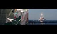 Falcon heavy launch with Gundam music