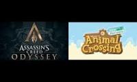 assassins creed odyssey + animal crossing nh: 5 AM song