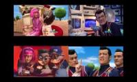 LazyTown Episodes of The mine song and We are number one playing altogether (FIXED)