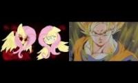 Fluttershy sings Monster by Skillet ft. The Dragon Ball Z Characters