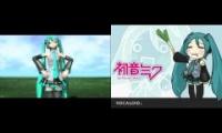 Miku Hatsune - Ievan Polkka (Project Diva vs Original)
