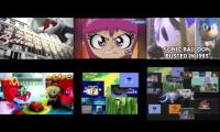 a bunch of videos playing at the same time