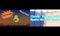 Sparta No BGM Remix Battle: Cloudy VS Pear