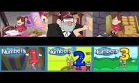 Gravity Falls 1 Vs Meet The Numbers 1 2 & 3