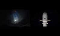 Stalink 8, External View vs Official SpaceX broadcast