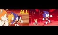 Sonic Mania with voice and no voice