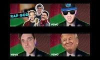 PewDiePie,Markiplier,JackSepticEye,Ali-A,Lazerbeam and Donald Trump - Rap God (Cover)