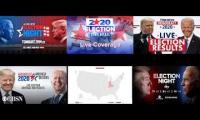 Election mashup different news channels