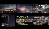 Tokyo live camera at night