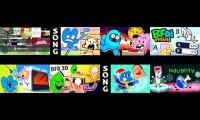 27 BFB Episodes & 32 BFDI Episodes Played at Once